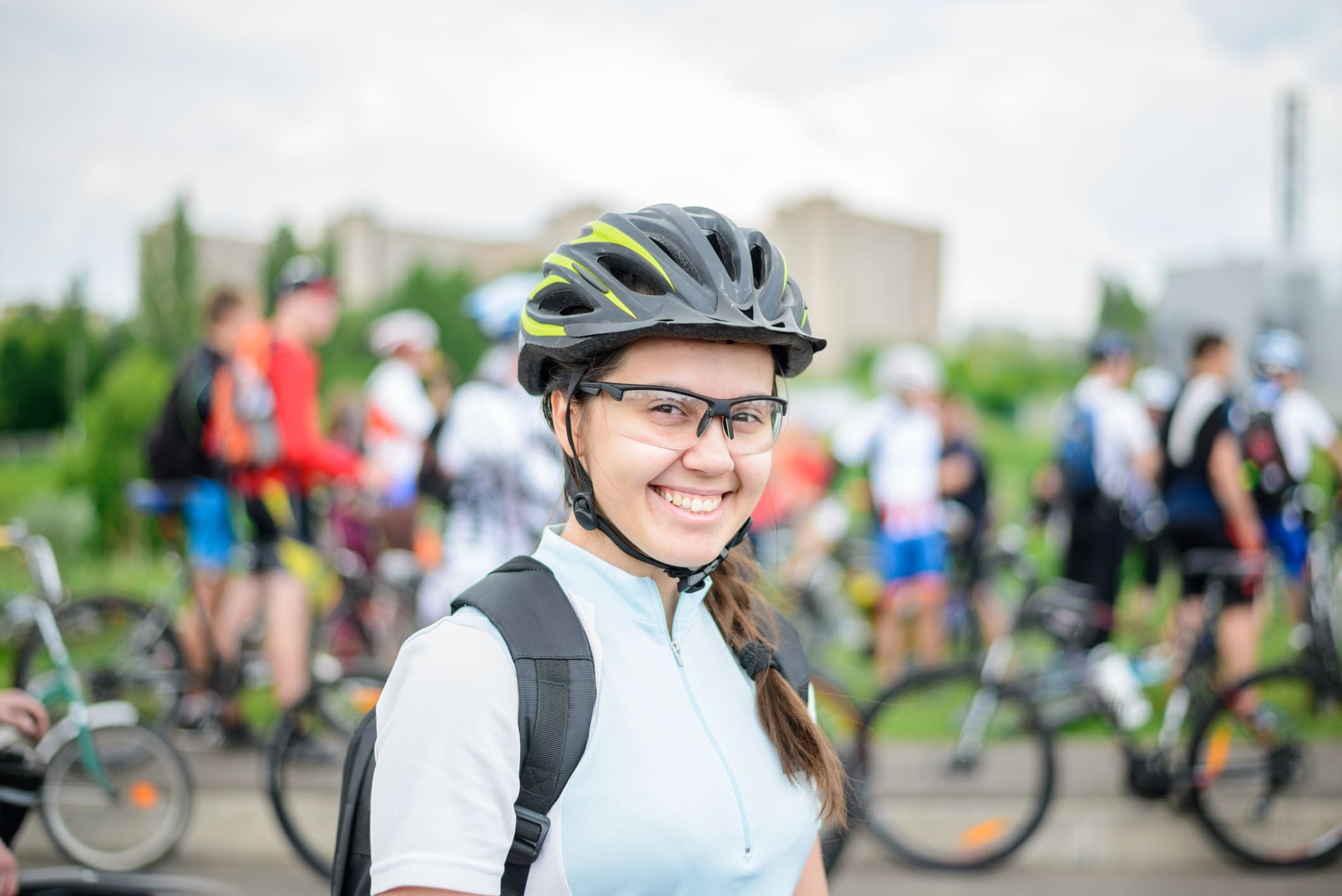 Jugendlicher Fahrradfahrer