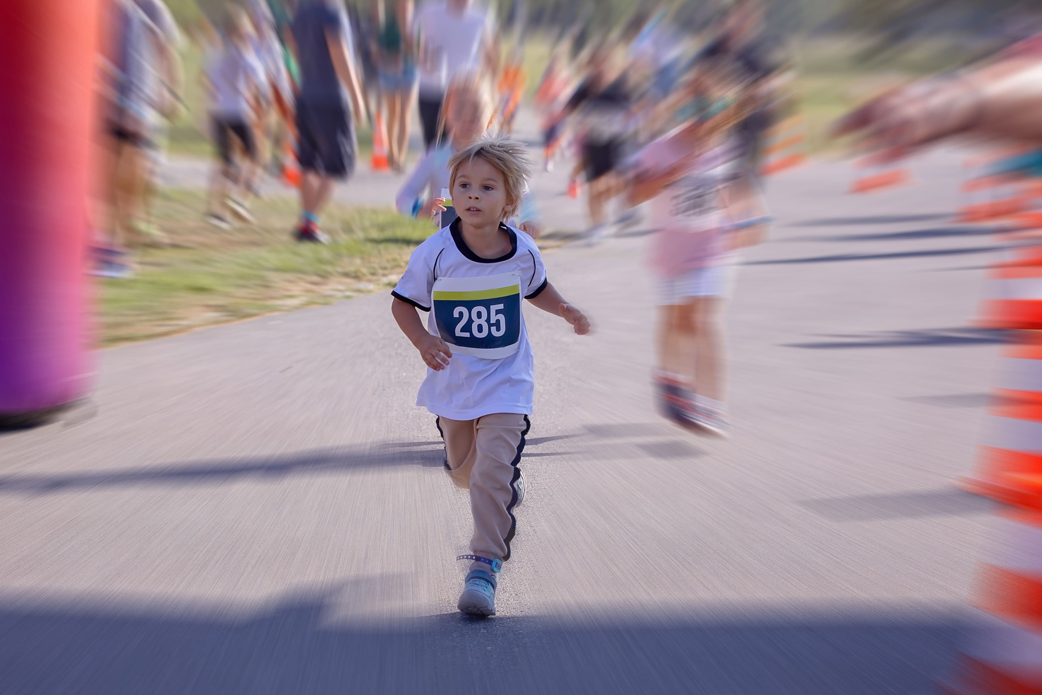 Kind läuft Marathon